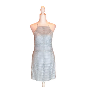 TOPSHOP Adorable & Sexy Baby Blue Lace
Halter Dress! Size 2